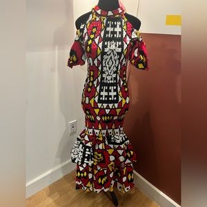African Ankara Mermaid Dress